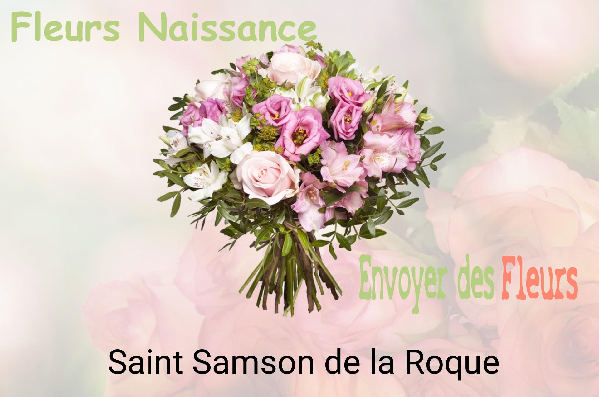 Bouquet de fleurs de naissance livré à Saint-Samson-de-la-Roque